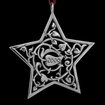 2000 Hand & Hammer Star Sterling Ornament image