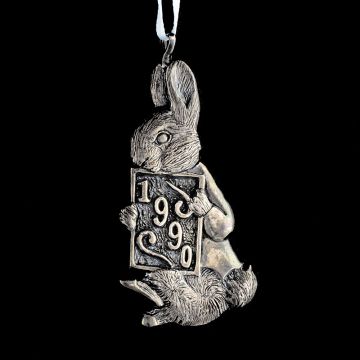 1990 Peter Rabbit Sterling Ornament image