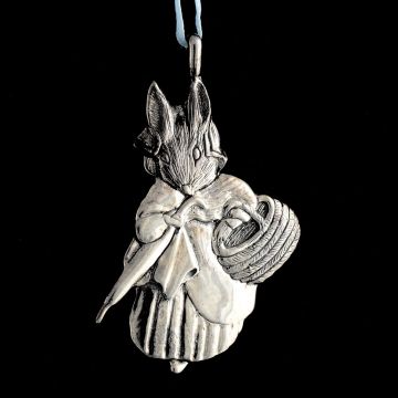 1991 Hand & Hammer Mrs. Rabbit Sterling Ornament image