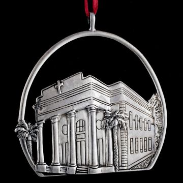 Hand & Hammer St Phillip's Church Sterling Ornament image