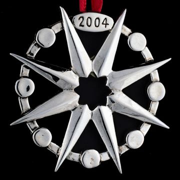 2004 Hand & Hammer Star Sterling Ornament image