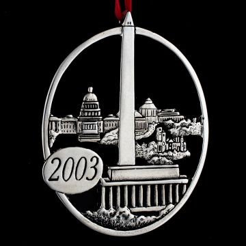 2003 Hand & Hammer U.S. Capitol Sterling Ornament image