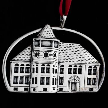 Hand & Hammer Mechanicsburg School  Sterling Ornamnet