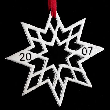 2007 Hand & Hammer Star Sterling Ornament