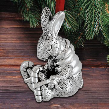 Horsefeathers Sterling Sherwin W Rabbit Sterling Ornament image