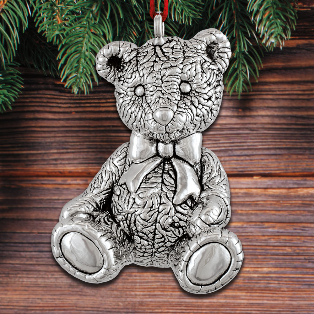 Sterling Collectables: Horsefeathers Teddy Bear Sterling Ornament