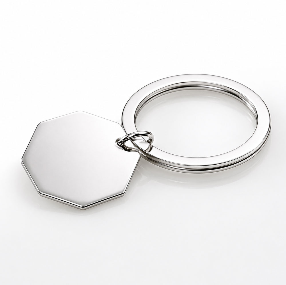 Inman Rings Sterling Collectables: JT Inman Sterling Split Ring with Octagon Tag