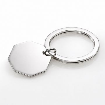 JT Inman Sterling Split Ring with Octagon Tag image