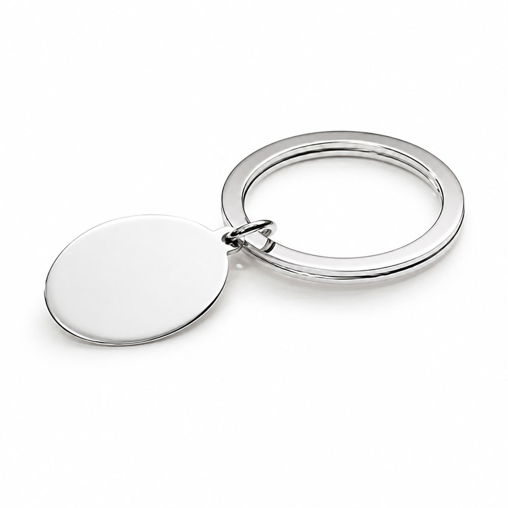 Inman Rings Sterling Collectables: JT Inman Sterling Split Ring with Oval Tag