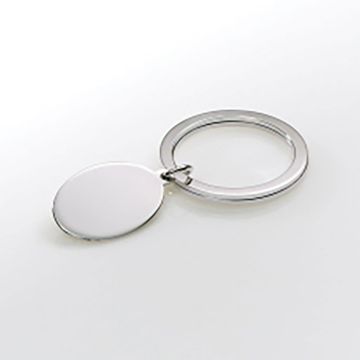 JT Inman Sterling Split Ring with Oval Tag image