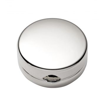 JT Inman Small Plain Round Sterling Pill Box image