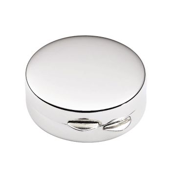 JT Inman Large Plain Round Sterling Pill Box image