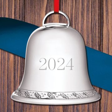 2024 JT Inman Holly Bell Sterling Ornament image
