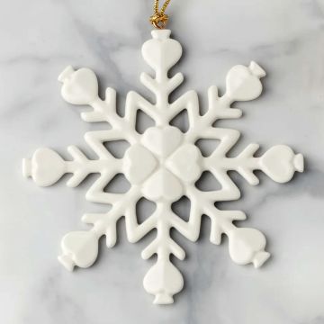Kate Spade Be Jolly Snowflake Porcelain Ornament image