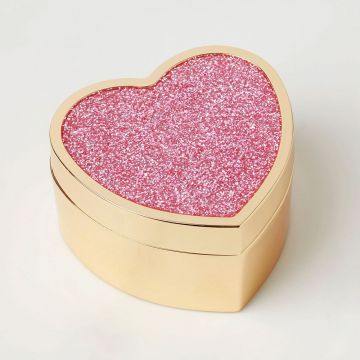 Kate Spade Sitting Pretty Pink Glitter Heart Box image