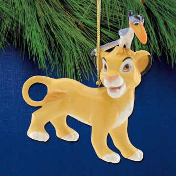 Lenox Simba & Zazu Porcelain Ornament image