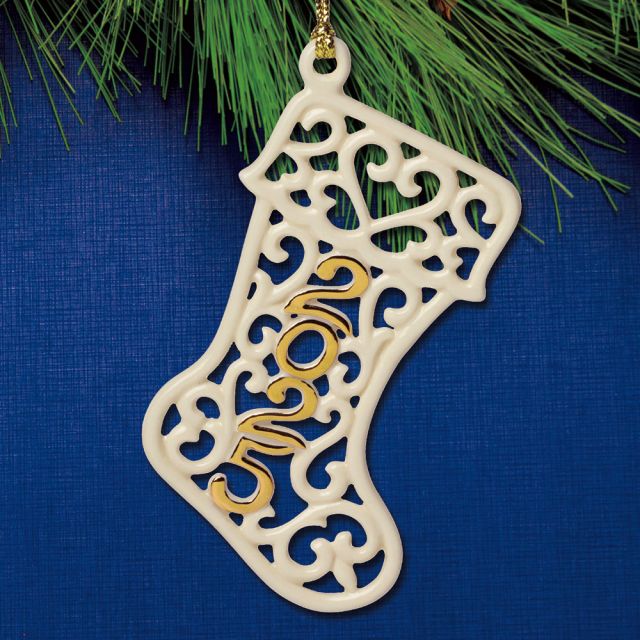 Lenox A Year To Remember Stocking Ornament - Thumbnail 2