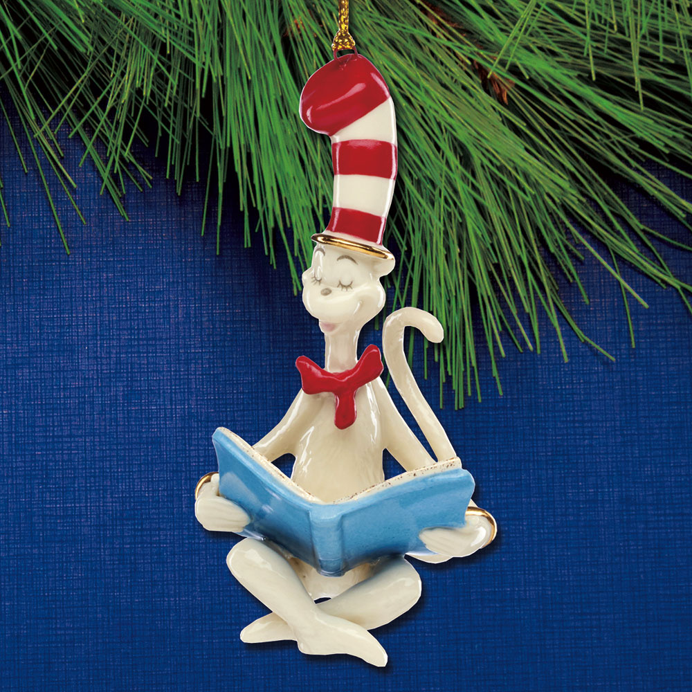 2025 Lenox Cat in The Hat Porcelain Ornament