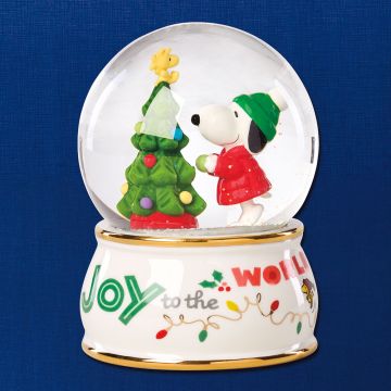 2025 Lenox Snoopy Porcelain Snowglobe image