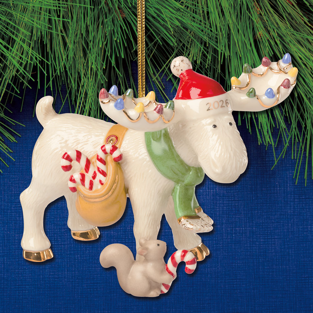 Sterling Collectables: 2026 Lenox Marcel the Moose Porcelain Ornament
