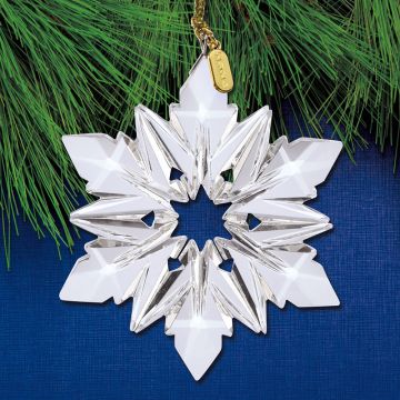 2026 Lenox Optic Snowflake Glass Ornament image
