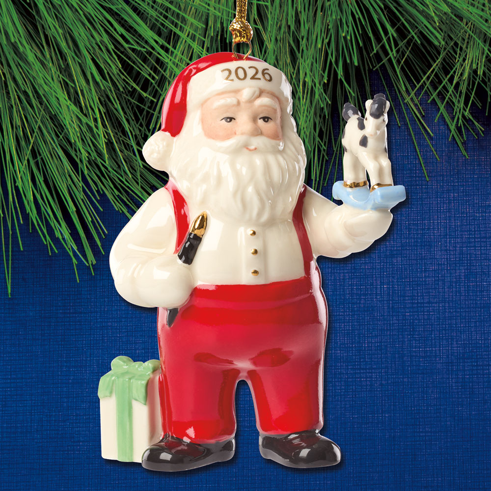 Sterling Collectables: 2026 Lenox Santa's Workshop Porcelain Ornament