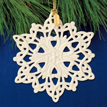 2026 Lenox Snow Fantasies Snowflake Porcelain Ornament image