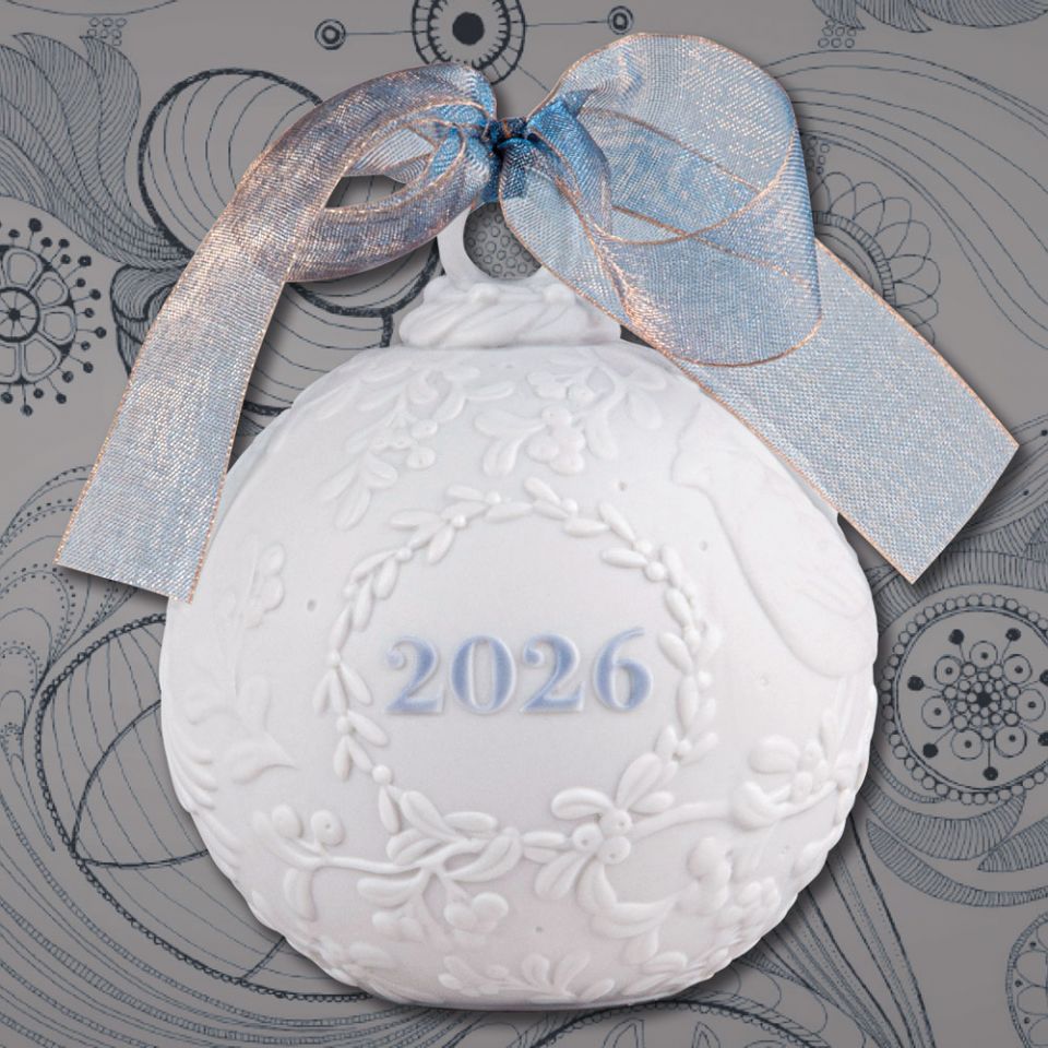 Sterling Collectables: 2026 Lladro Annual Ball Porcelain Ornament