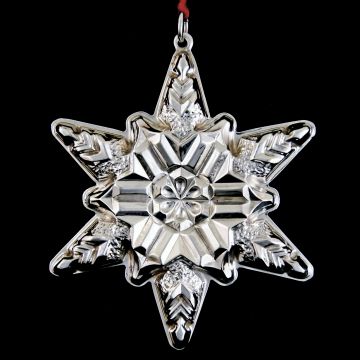 LMS 1970 Two Sided Snowflake Sterling Ornament image