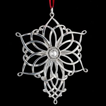 1998 Lunt Snowflake Sterling Ornament image