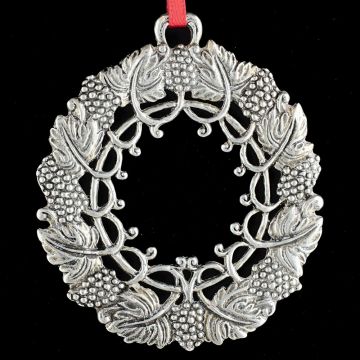 2003 Lunt Wreath Sterling Ornament image