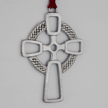 2001 Lunt  Celtic Cross Sterling Ornament image