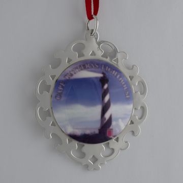 2003 Lunt Lighthouse Sterling & Enamel Ornament image