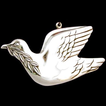 1978 Luther Bookout Dove of Peace Sterling Ornament image