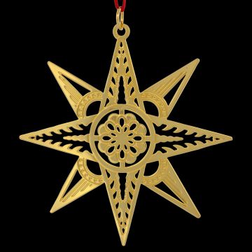 2003 MMA Star Sterling & Goldplate Ornament image