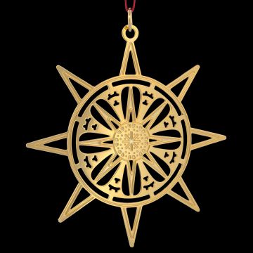 2005 MMA Star Sterling & Goldplate Ornament image