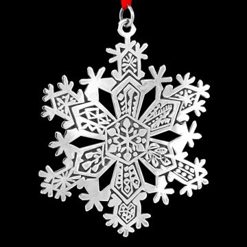1971 Metropolitan Museum Snowflake Sterling Ornament image