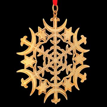 Metropolitan Museum 1973 Star Sterling & Goldplate Ornament image