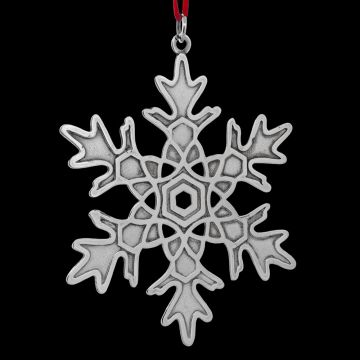 1981 MMA Snowflake Silverplate Ornament image
