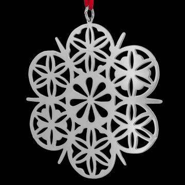 1984 Metropolitan Museum Snowflake Silverplate Ornament image