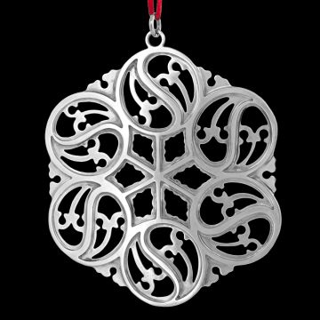 1988 Metropolitan Museum Snowflake Silverplate Ornament image