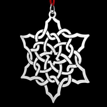 1993 Metropolitan Museum Snowflake Silverplate Ornament image