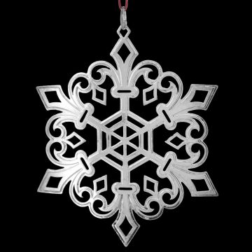 2000 Metropolitan Museum Snowflake Sterling Ornament image