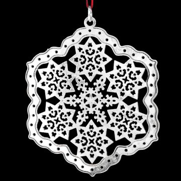2003 Metropolitan Museum Snowflake Sterling Ornament image