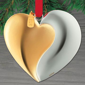 2025 Nambe Our First Christmas Silverplate & Goldplate Ornament image