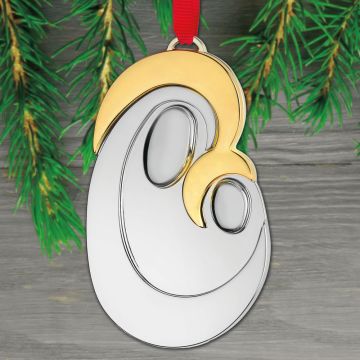 2026 Nambe Madonna & Child Silverplate & Goldplate Ornament image