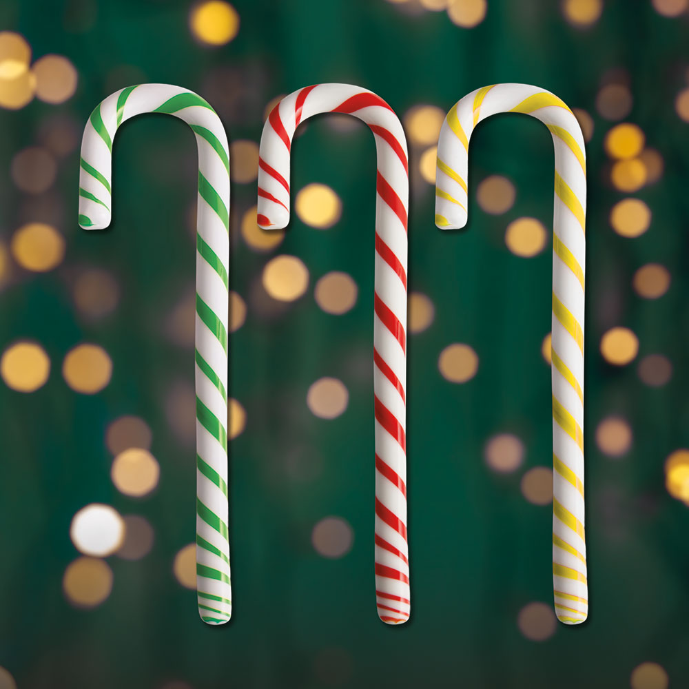 Orrefors Polka Candy Cane Ornament - Thumbnail 2