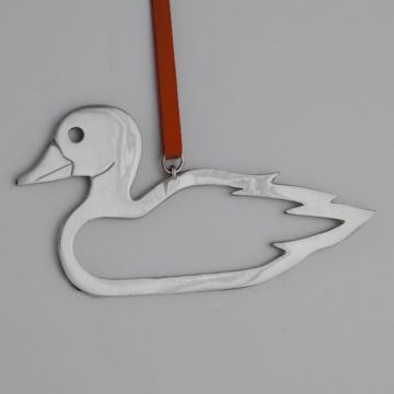 Paul March Mallard Duck Sterling Ornament image