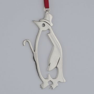 Paul March Penquin Sterling Ornament image