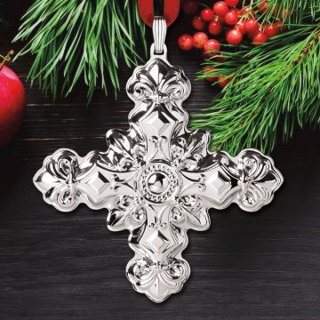 2024 Reed & Barton Christmas Cross 54th Edition Sterling Ornament